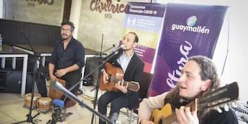 La banda que sorprendió está formada por Nicolás Palma, Nahuel Jofré y Carlos Pereyra.