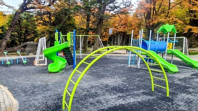 Ushuaia: inauguran la primera etapa de la obra de la plaza Nunca Jamás