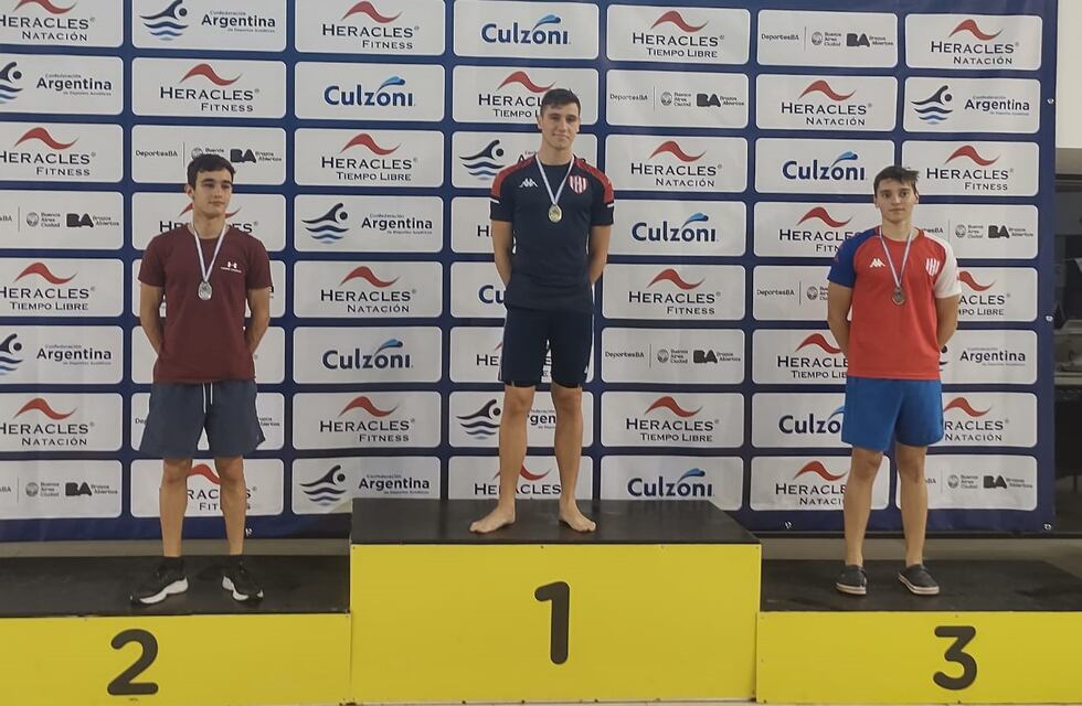 Gran desempeño para Benjamín Ghione en el Campeonato Nacional Open de Natación Junior