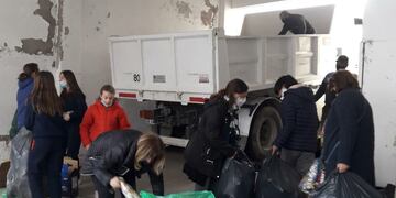 Primer envío a la Fundación "Botellas de Amor"