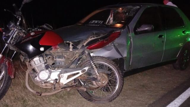 Accidente de tránsito Sacanta - lesiones graves / ruta prov. 13, km 110