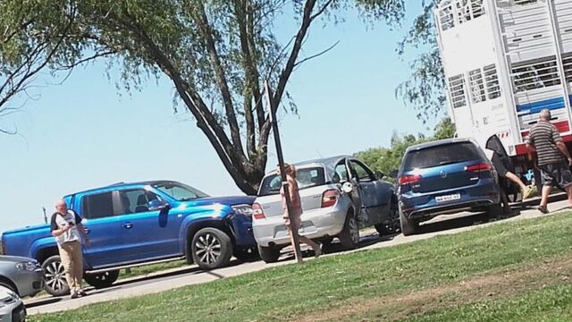 Choque múltiple tras un intento de robo en Roldán