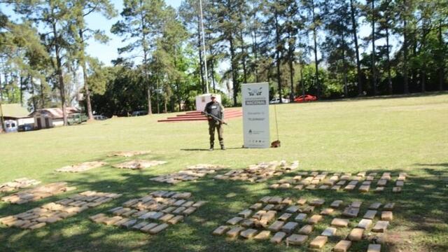 Colonia Mado: incautaron más de 300 kilos de marihuana abandonados en una vegetación