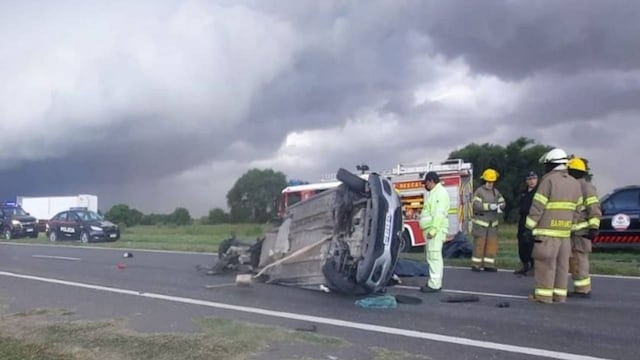 El siniestro vial se produjo entre las localidades de Monje y Barracas. (Notife)