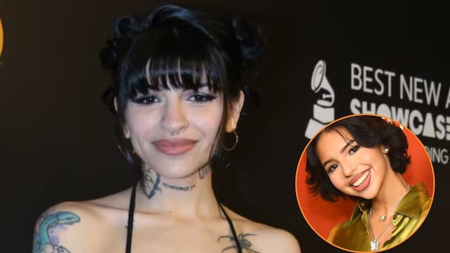 La cantante de trap lució una minifalda y muchos le dijeron que se parecía a Ángela Aguilar.
