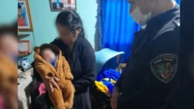 Efectivos policiales reanimaron a un bebé de un mes de vida.