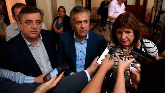 Quiebre. Los radicales Negri y Cornejo y la macrista Bullrich cuestionaron en bloque al Gobierno. (La Voz/Archivo)