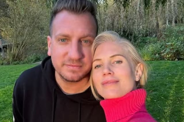 Maxi López junto con su pareja, Daniela Christiansson.