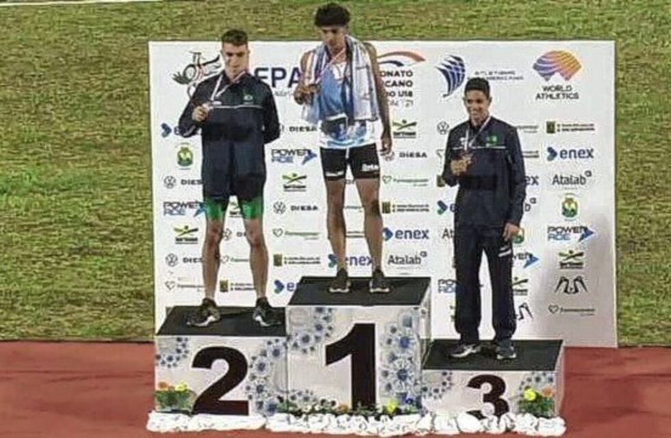 Tomás Mondino consiguió dos medallas doradas en Paraguay