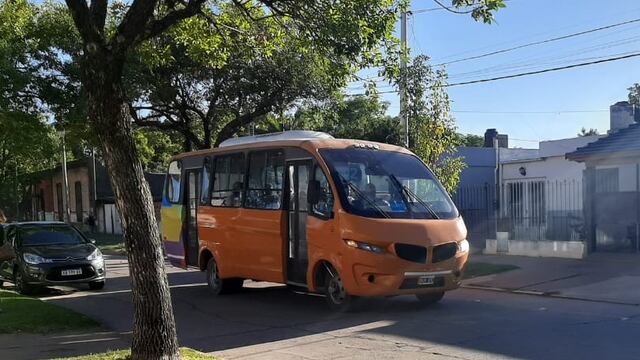 Volvieron a circular los minibuses por Rafaela