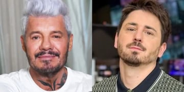 Marcelo Tinelli y Pampito.