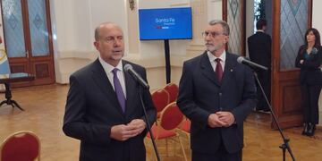 El rafaelino brindó una conferencia de prensa en la Casa Gris.