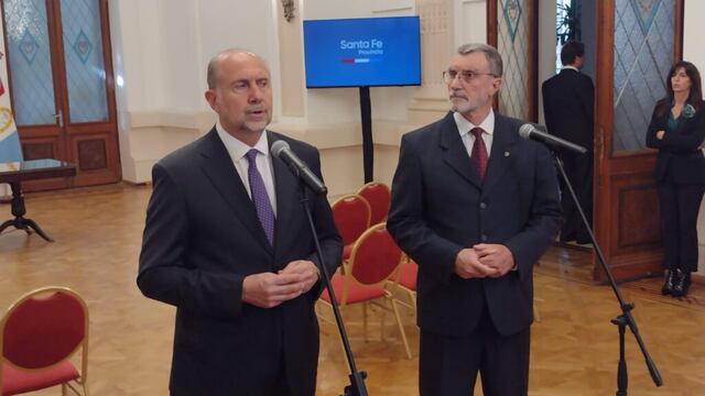 El rafaelino brindó una conferencia de prensa en la Casa Gris.