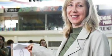 Myriam Bregman fue la primera candidata a presidente en votar. Foto: Instagram