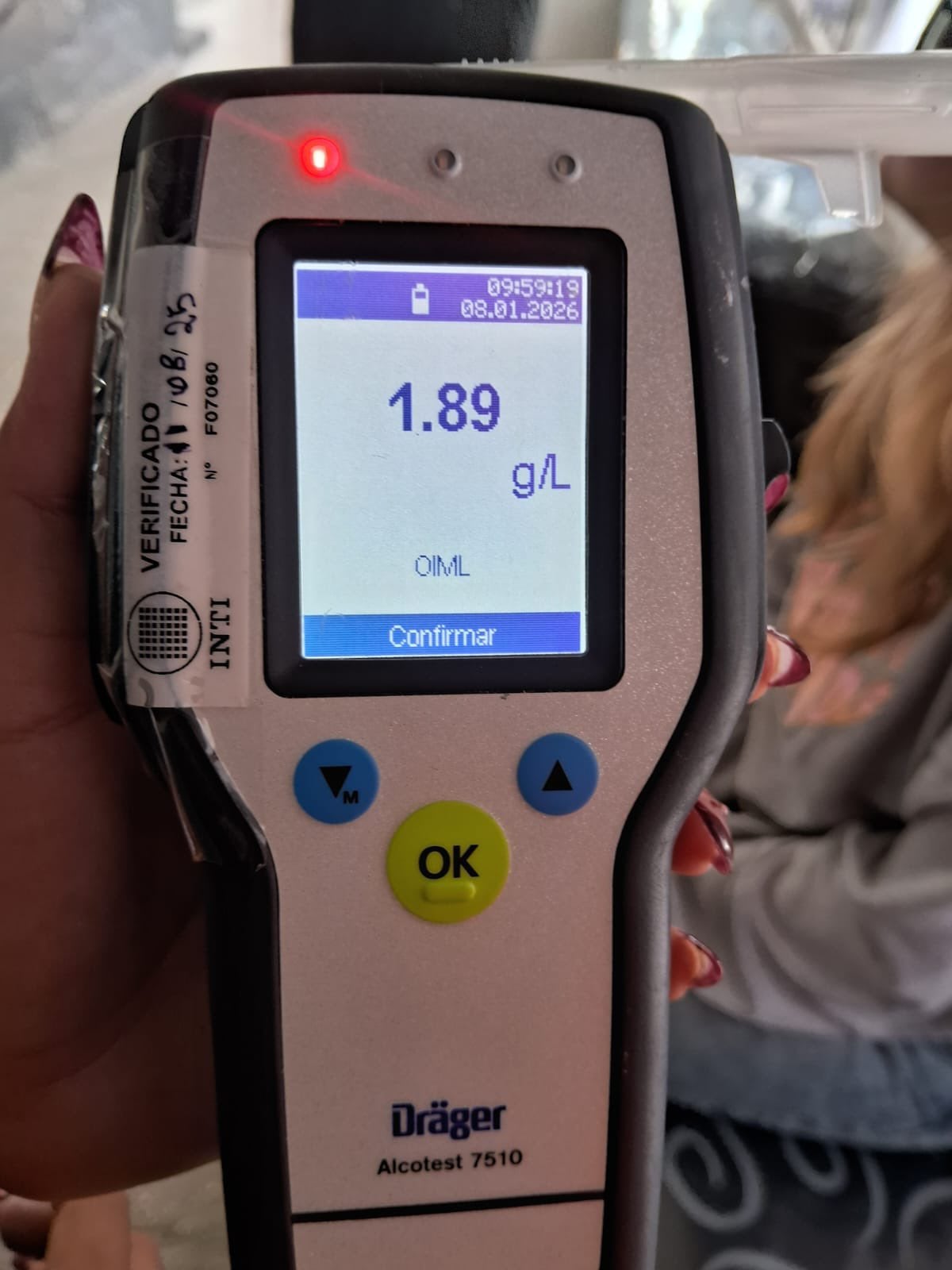 El test de alcoholemia de Eugenia Rolón