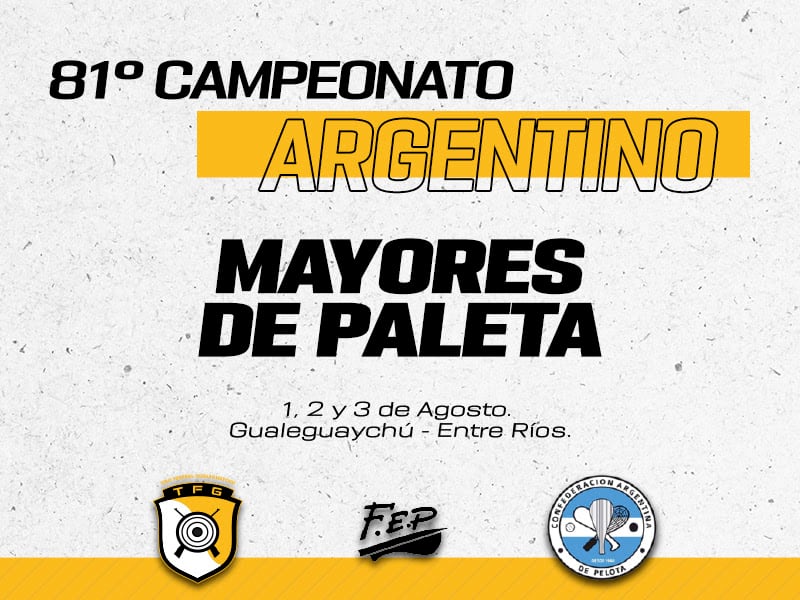 Campeonato Argentino de Primera – Trinquete