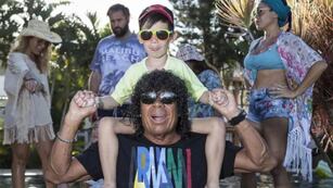 Cómo luce el nieto de La Mona Jiménez, quien es fanático de Belgrano.