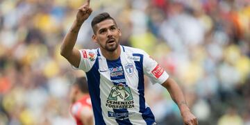 Franco Jara, el cordobés de Villa María goleador histórico de Pachuca, e hincha de Belgrano (archivo La Voz).