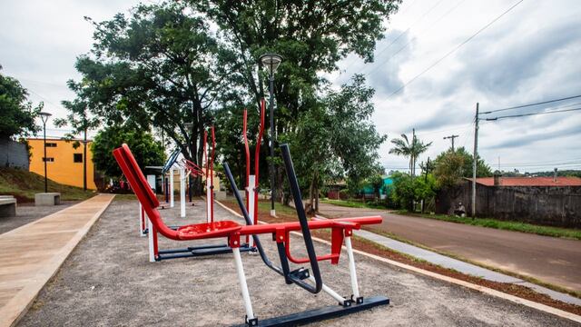 San Vicente: inauguraron  una plaza saludable