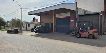 Gomería donde ocurrió la tragedia.