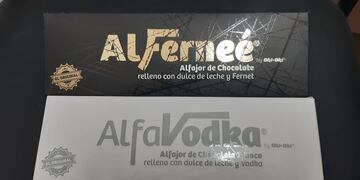 Alfajores de fernet y vodka. (Foto: Alfavodka)