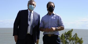 Alberto Fernández se reunión con Luis Lacalle Pou. (Foto: Presidencia de Uruguay)