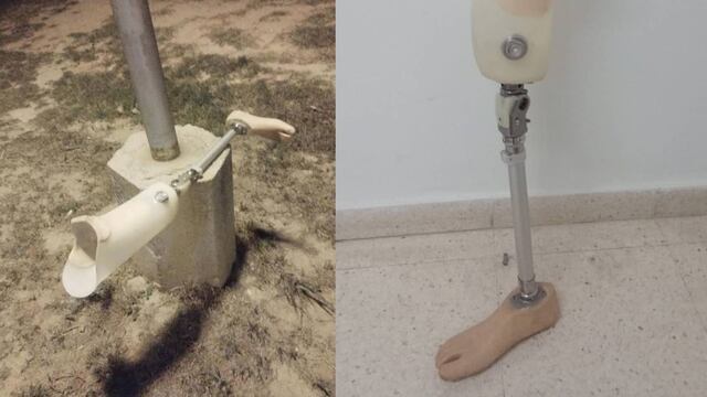 El vecino de VIlla del Rosario se había olvidado su pierna ortopédica y no sabía dónde estaba, pero una vecina le salvó la vida.