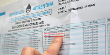 El padrón de la Escuela Balmoral College de Lomas de Zamora donde se ve el nombre de Insaurralde. (Foto: Santiago Hafford / La Nación)