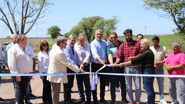 Las obras se realizaron en el marco del programa Caminos de la Ruralidad.