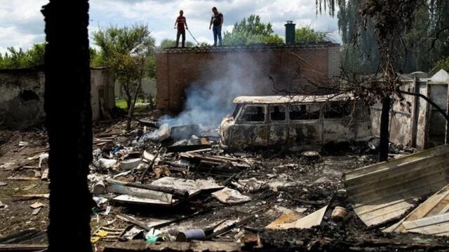 Las tropas rusas avanzan cada vez más en la región de Lugansk, en el este de Ucrani. EFE/ Orlando Barría.
