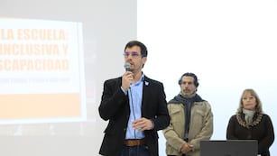 Viotti en el taller “Repensar la Escuela, Educación Inclusiva y Discapacidad”