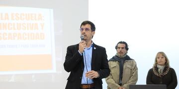 Viotti en el taller “Repensar la Escuela, Educación Inclusiva y Discapacidad”