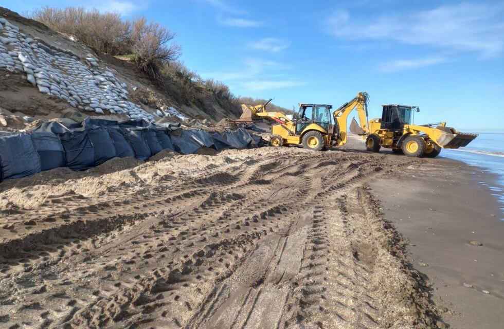 Pehuen Co: finalizan la protección del frente en el sector de La Barraca