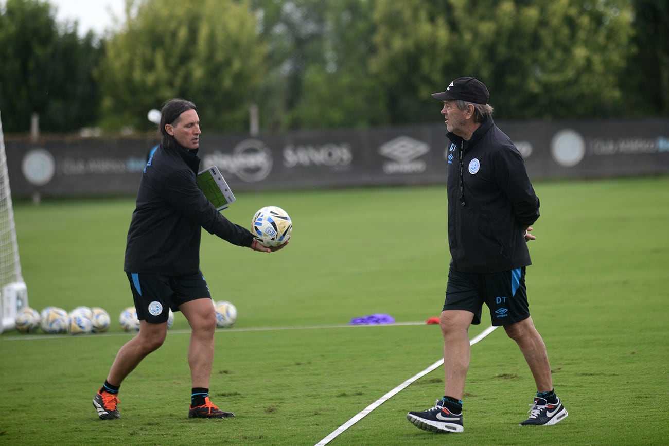 Entrenamiento de Belgrano en el predio de Villa Esquiú. (Ramiro Pereyra / La Voz)