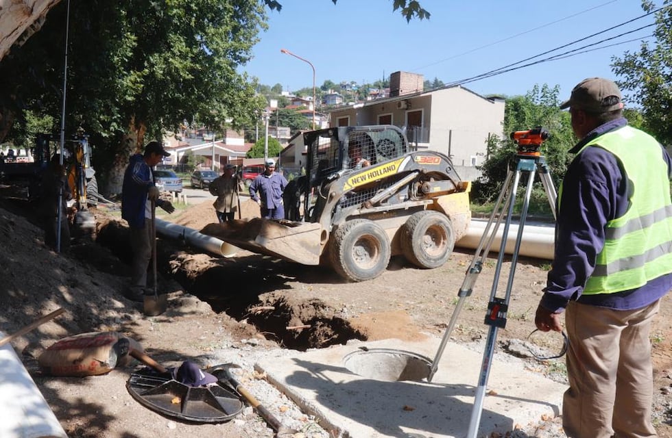 Carlos Paz: avanzan con la contrucción de cloacas en barrio La Quinta