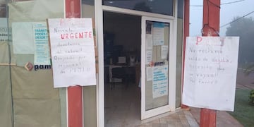 Un hombre reclama al PAMI la devolución de su local. Foto: María Rosa Fernández