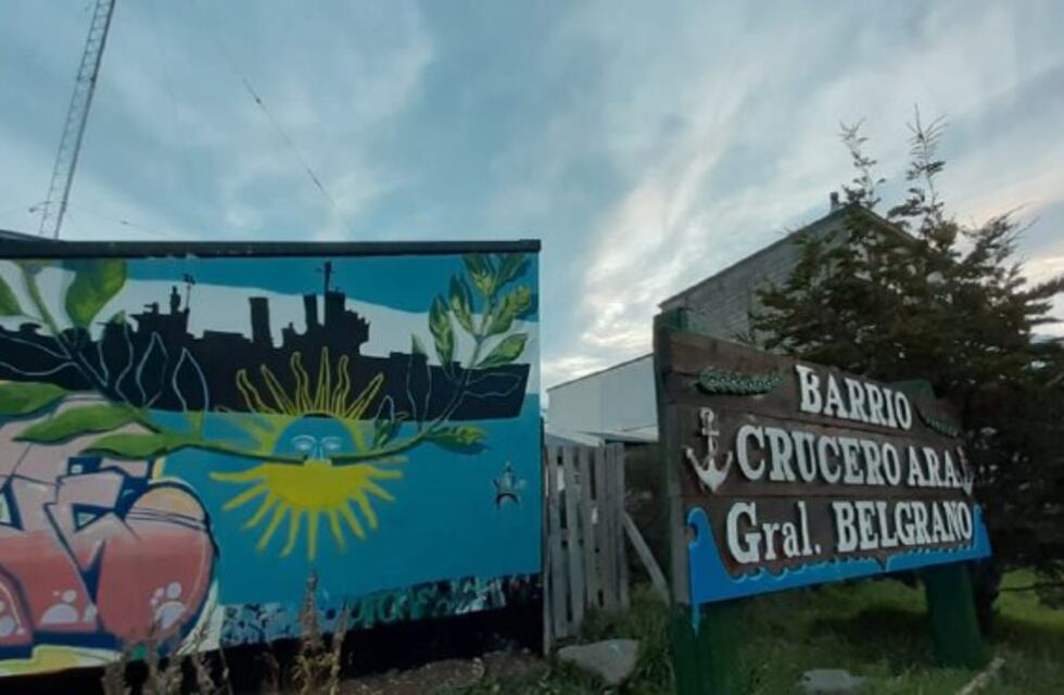 El Municipio realizó un mural en homenaje al Crucero ARA General Belgrano