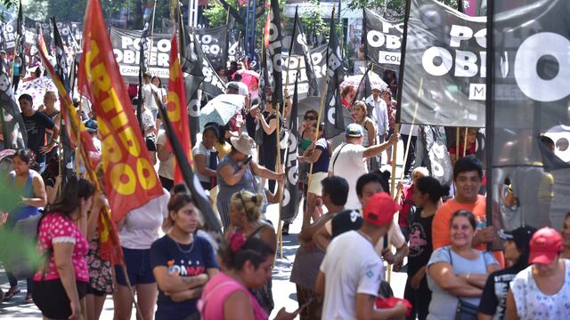 El Polo Obrero se manifestó este martes en las calles de Córdoba.