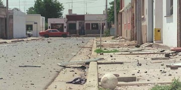 Así quedó Río Tercero tras la explosión. (La Voz/Archivo)