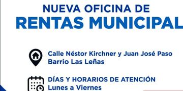 El barrio Las Leñas de Puerto Iguazú contará con una nueva Oficina Municipal de Rentas.