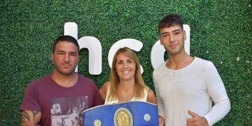 La presidenta del HCD recibió a Ezequiel Franco “El León” Acosta en su despacho.