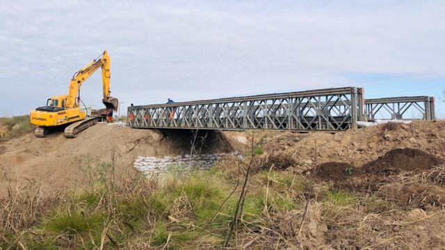 El puente se encuentra en el tramo comprendido entre las RP 62 y 80-s.