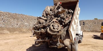 Destruyen motocicletas secuestradas durante operativos de tránsito en Tres Arroyos