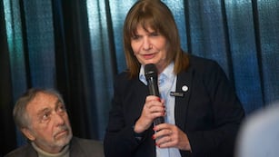 Patricia Bullrich junto a Luis Brandoni