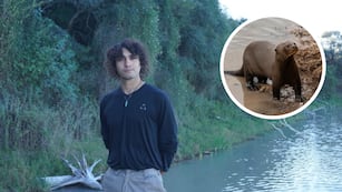Mario Tarragó es el encargado del proyecto de reintroducción de la nutria gigante en El Impenetrable, Chaco.