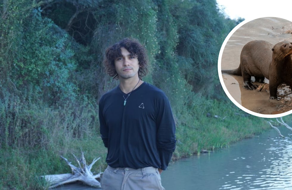 El joven que vive en medio de un parque nacional en Chaco, lidera el proyecto de la nutria gigante y concientiza sobre el cuidado de la fauna nativa