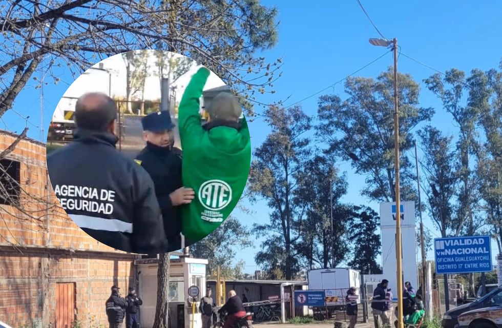 Continúa el conflicto con los trabajadores municipales de Gualeguaychú: la policía impidió el ingreso un dirigente de ATE