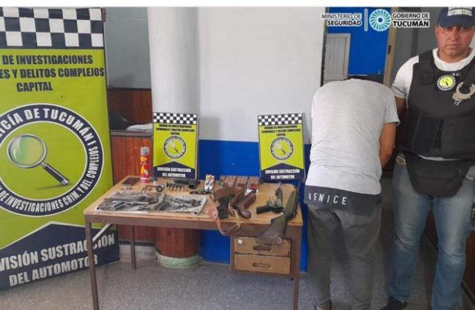 Decomisan un pequeño arsenal y detienen al principal sospechoso de un robo