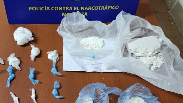 La policía antinarcóticos incautó casi medio kilo de cocaína en San Martín.