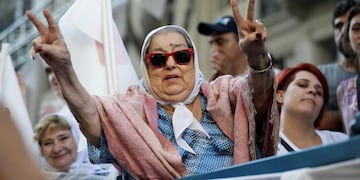 Hebe Bonafini. Referente de derechos humanos (AP/Archivo).